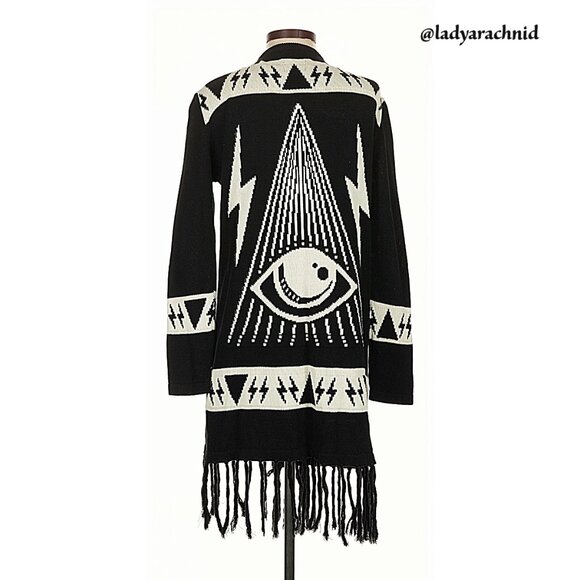 RARE UNIF witchy Psychic Poncho cardigan - Picture 4 of 7